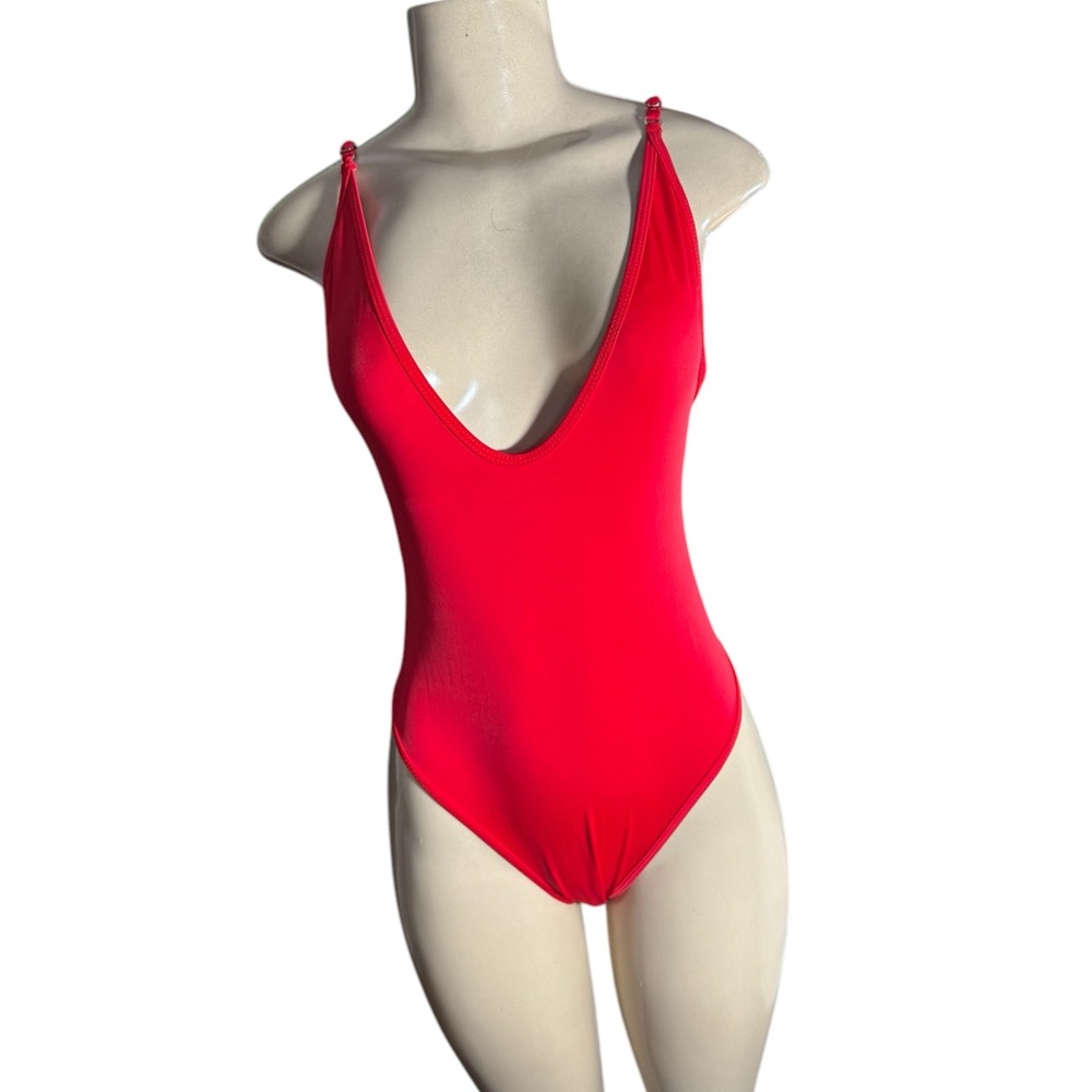 🟢NWT Baywatch Vibes Red One-Piece Swimsuit bathing suit size M